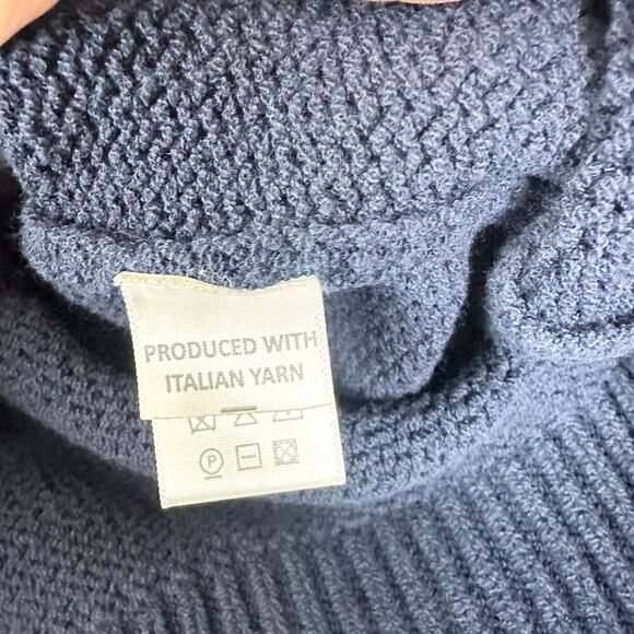 Sibel Saral Crewneck Sweater Size XS Navy Italian Yarn Classic Timeless Nautical - Picture 5 of 5